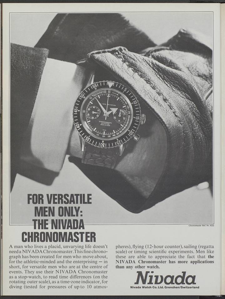 La Nivada Chronomaster en 1967 dans Europa Star