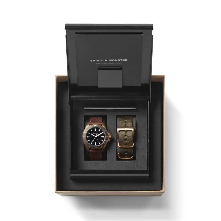 Le modèle Bronze Monster est le plus haut de gamme de Shinola avec un prix de 1'650 dollars.