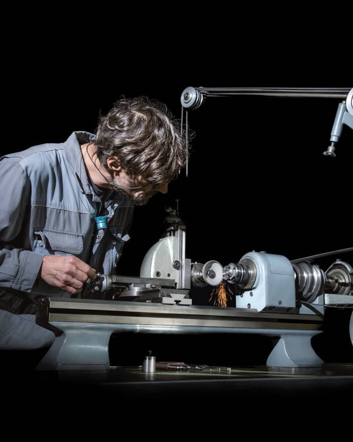 Eric Mauron à l'atelier