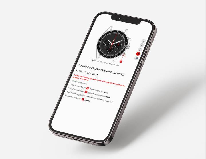 Hot's Design Communication a introduit une solution qui permet d'extraire les données propres à chaque référence pour générer, à la demande du propriétaire de la montre, le manuel d'utilisation dynamique dans sa langue.