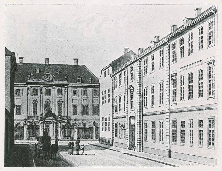 Les ateliers et la résidence d'Urban Jürgensen à Copenhague. L'horloger fournit la cour du Danemark, nation maritime, en chronomètres de marine.
