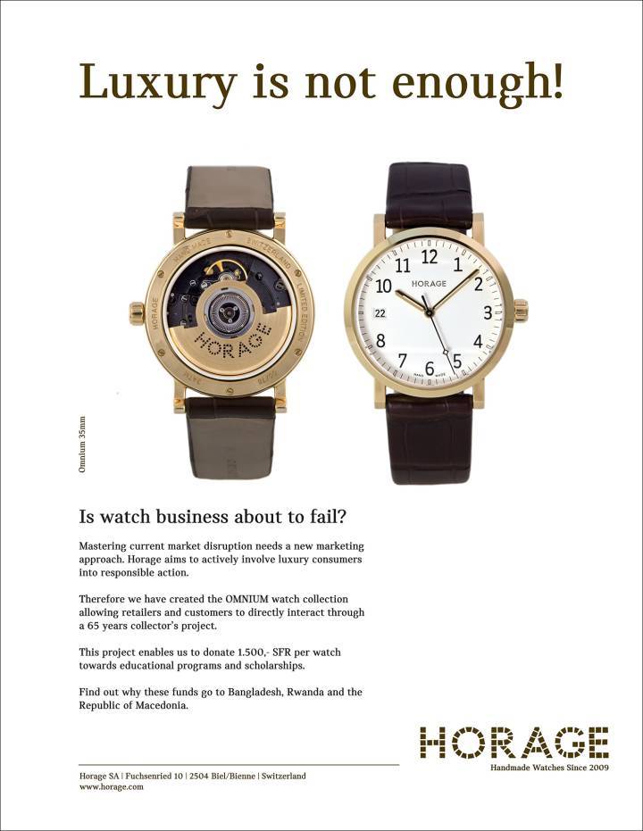 Publicité Horage parue dans Europa Star en 2009