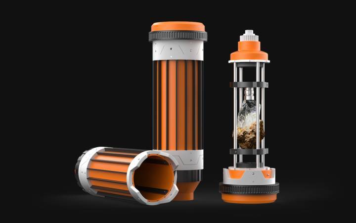 Capsule de cristal kyber utilisée sur le tournage du film «Rogue One: A Star Wars Story»