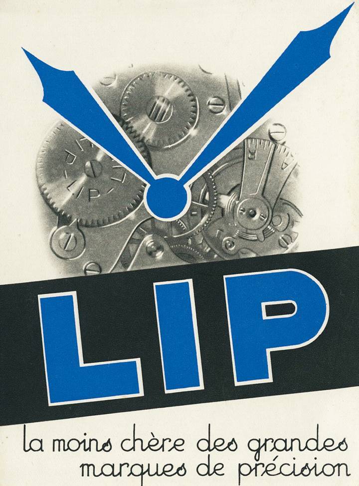 Publicité LIP, deuxième quart du 20e siècle (musée du Temps, Besançon)