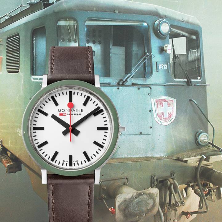 La montre Gotthard, fabriquée à partir d'une locomotive mise au rebut