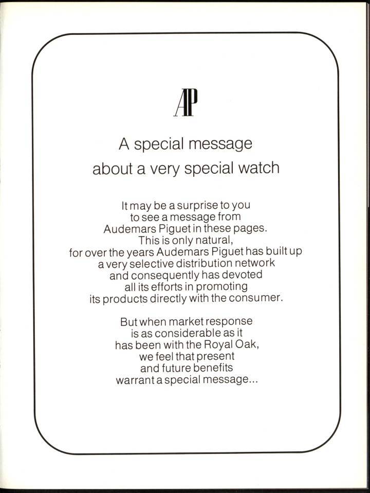 Une création iconique dans les archives d'Europa Star: la Royal Oak