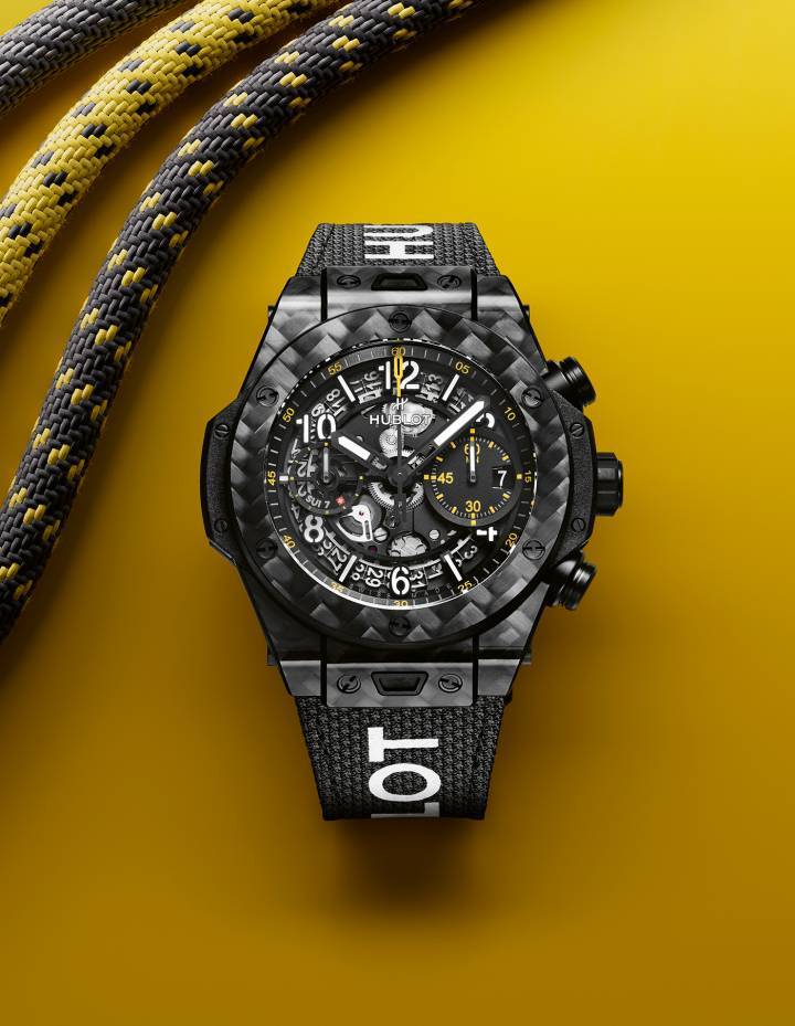 Big Bang Unico Sailing Team: cette édition limitée à 100 exemplaires est conçue en fibre de carbone et aux couleurs noir et jaune, à l'image de l'Imoca d'Alan Roura.