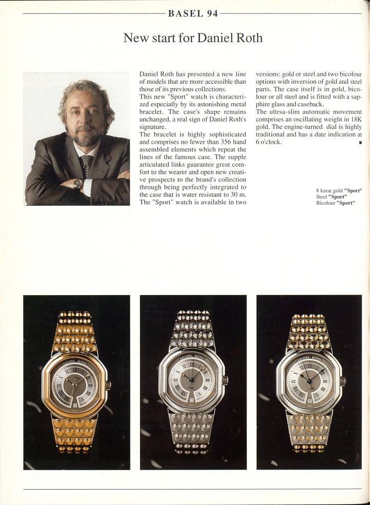 LVMH et la relance de marques horlogères: Daniel Roth