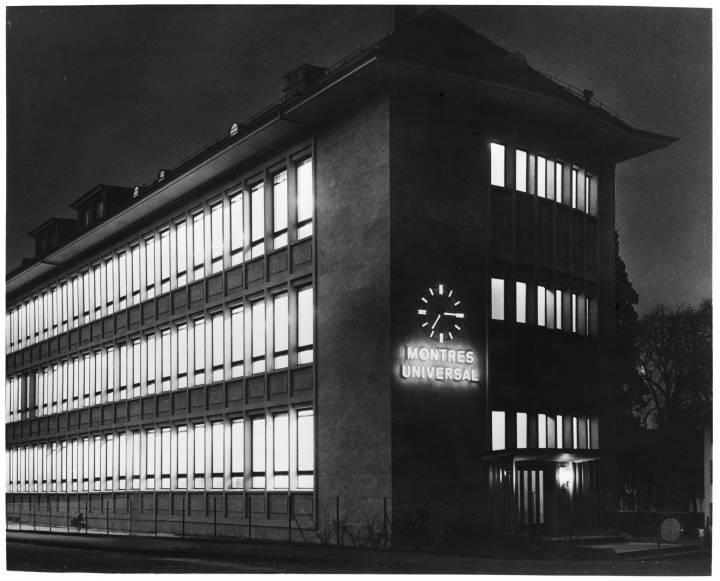 L'usine Universal Genève inaugurée en 1956 à Carouge