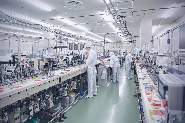 Chaîne de production intégralement automatisée, Miyota