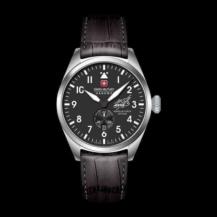 Le modèle Challenger, qui honore les 100 ans de l'association des officiers des forces aériennes suisses (AVIA).