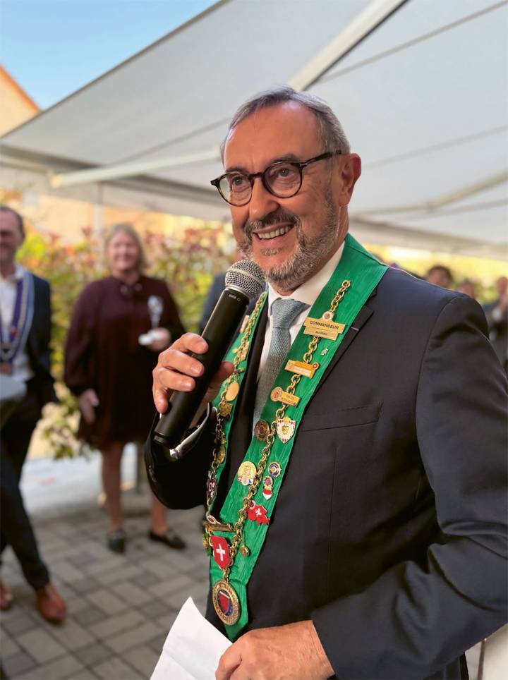  Alain Brunier, président du Bailliage de Genève de la Chaîne des Rôtisseurs