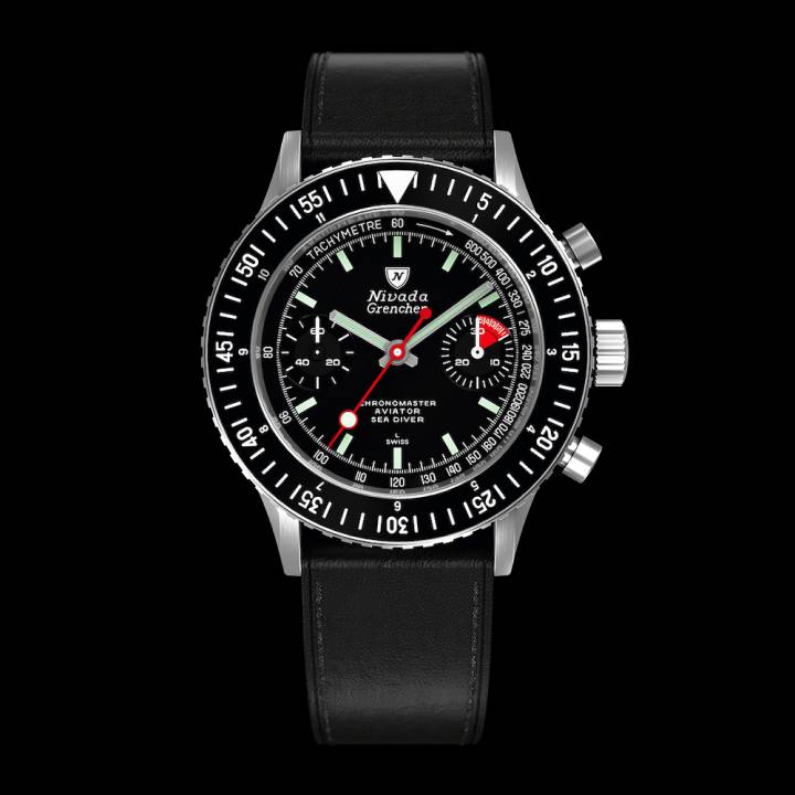 Réédition de la Chronomaster Aviator Sea Diver, équipée d'un mouvement Sellita SW 510