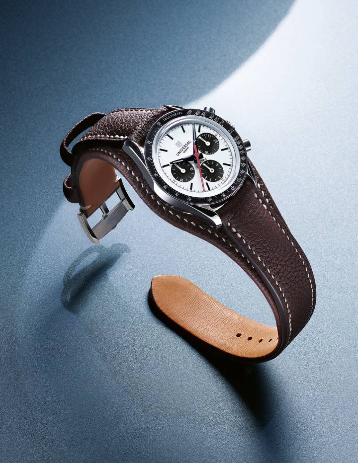 Universal Genève dévoile un hommage à «la Nina» Compax. Dans les années 1960, Nina Rindt, épouse du champion Jochen Rindt, est devenue une icône de style inattendue du paddock de Formule 1. La version Universal Genève Compax qu'elle utilisait est devenue l'un des garde-temps vintage les plus collectionnés du 20e siècle.