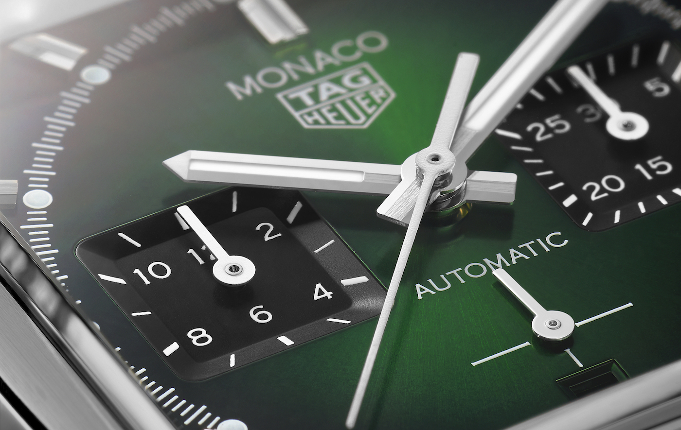 TAG Heuer présente une Monaco à cadran vert