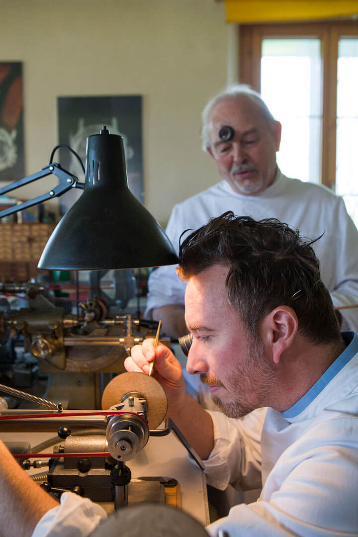 Hervé Schlüchter, sous l'œil de Philippe Dufour