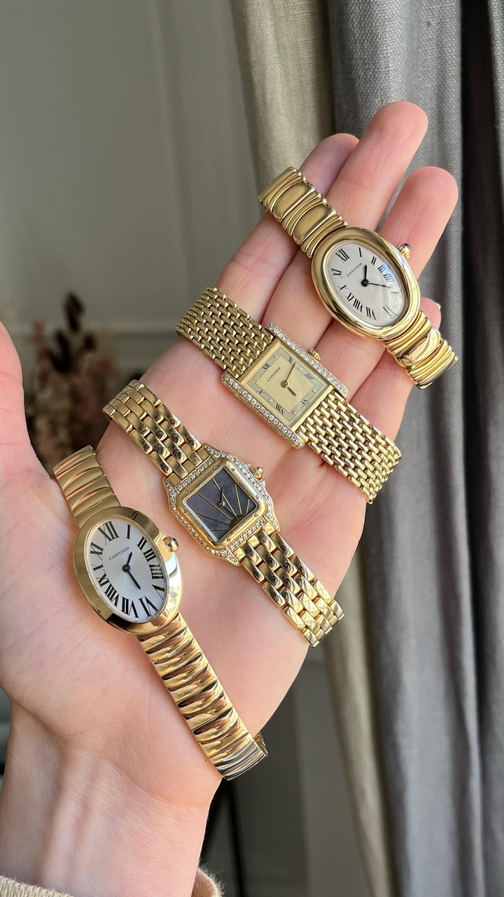 Baignoire, Panthère ou Tank de Cartier sont des incontournables du vintage.