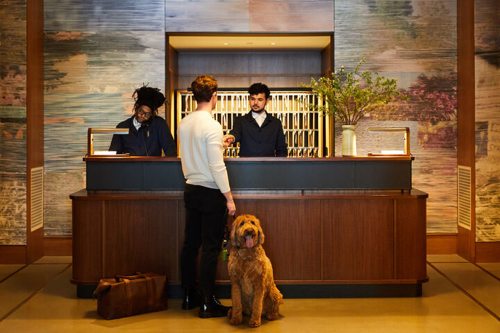 La réception de l'Hôtel Shinola.