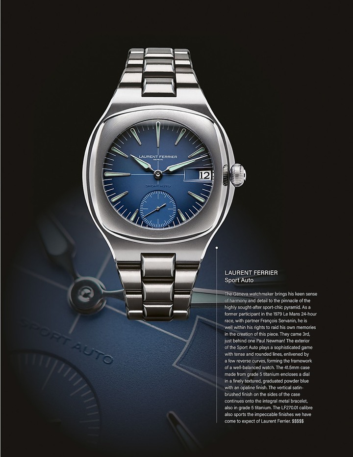 La sortie de la Sport Auto, répondant parfaitement aux codes de l'horlogerie la plus désirée de notre époque, a marqué un tournant pour Laurent Ferrier.