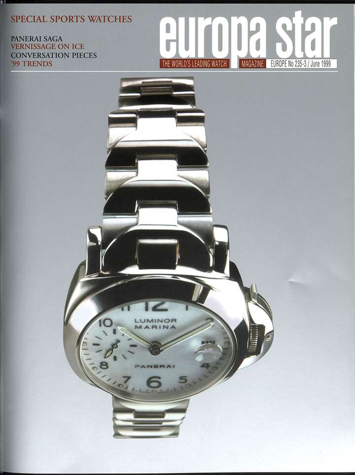 Panerai on the cover of Europa Star in 1999